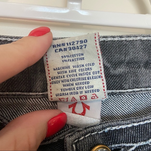 NWOT True Religion Joey Super T Straight Leg Sequin Jeans- 29 - Picture 7 of 7